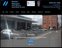Tablet Screenshot of bavarianmotorsport.com
